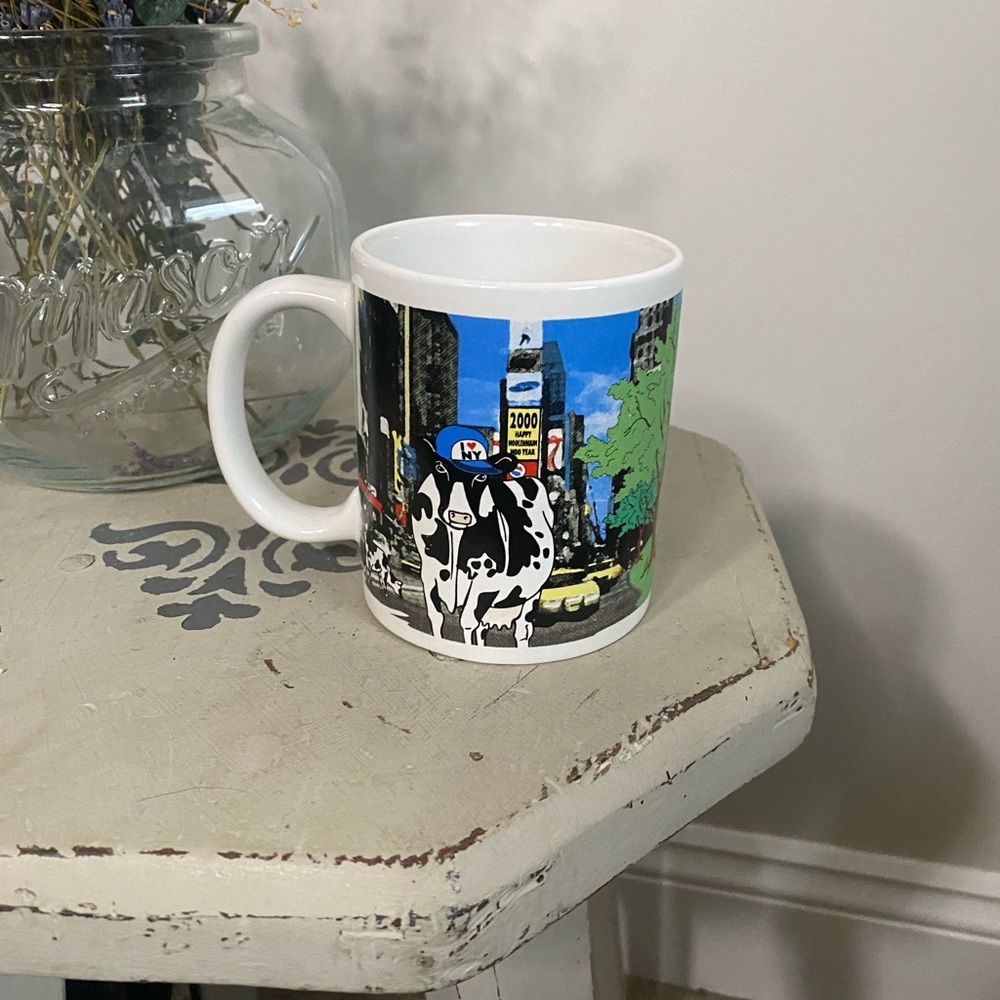 Vintage Sherwood 1999 Road Trip Traveling Cows East Collectible Coffee Mug